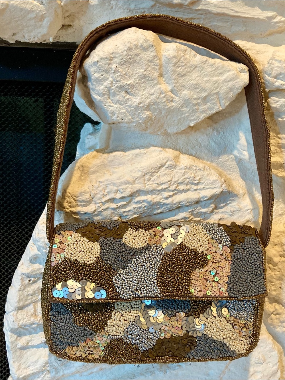 NWOT America and Beyond Chic Camp sequin shoulder bag